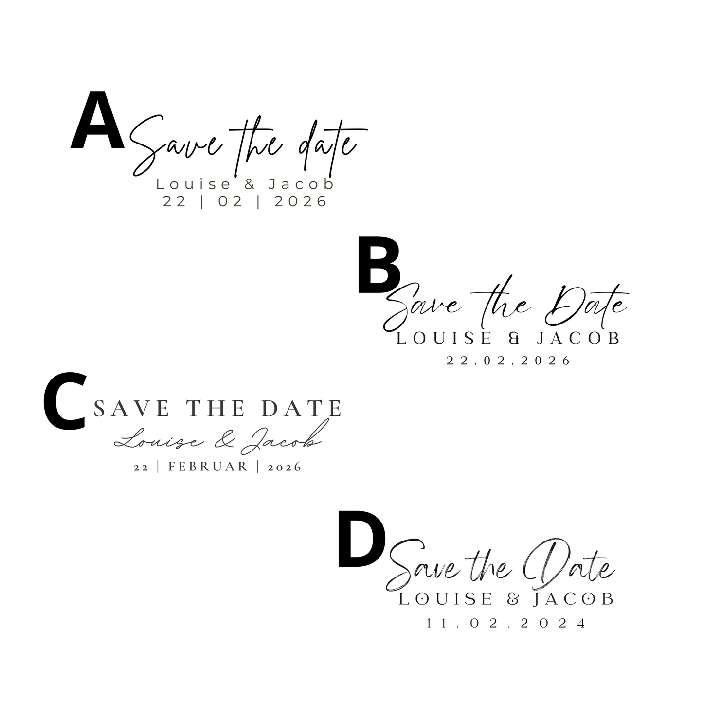 “Save the Date” magneter