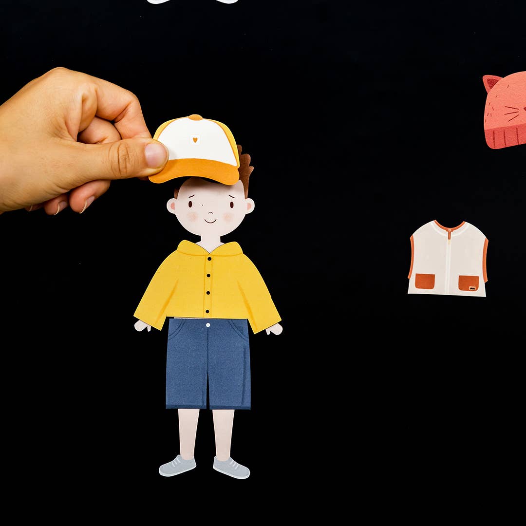 Magnetisk dukke – påklædningsfigur – dreng