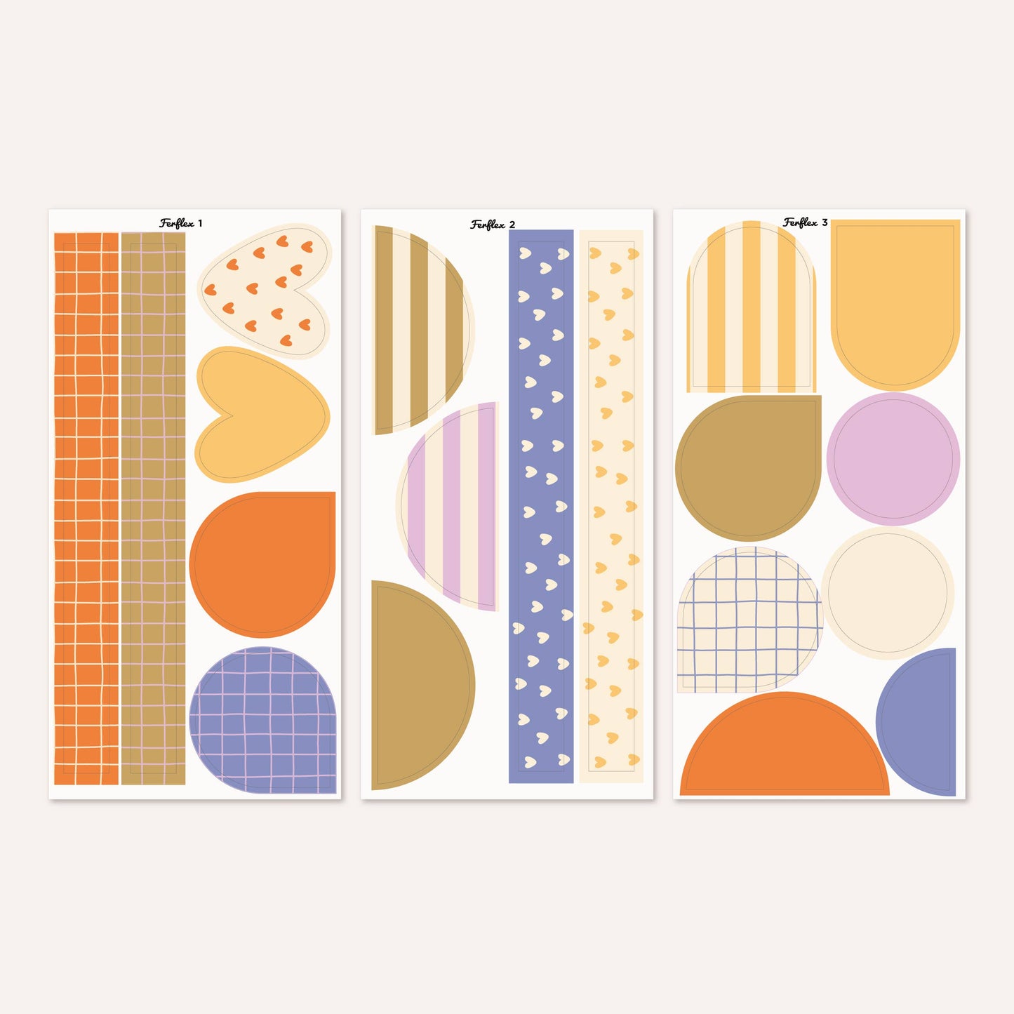 Rektangulær magnettavle – beige/grå