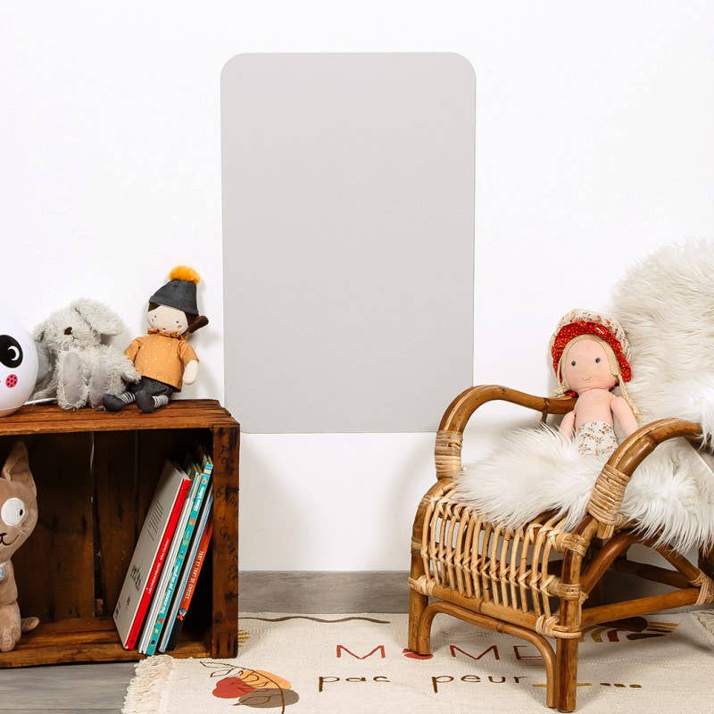 Rektangulær magnettavle – beige/grå