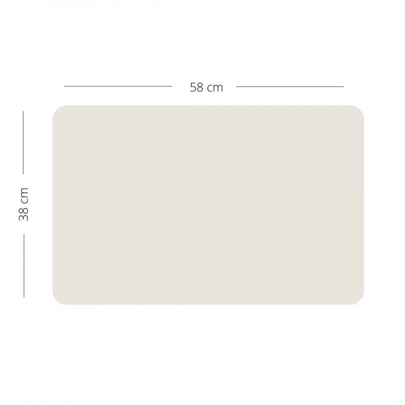 Rektangulær magnettavle – beige/grå