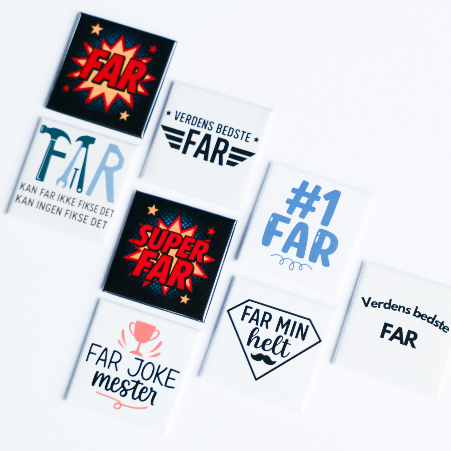 Fars dag magneter 5x5 cm