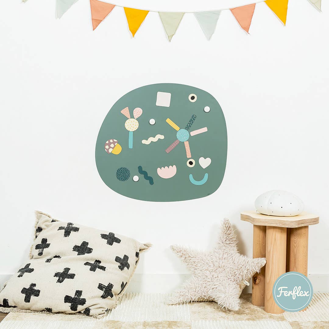 Farverig ovoid magnettavle