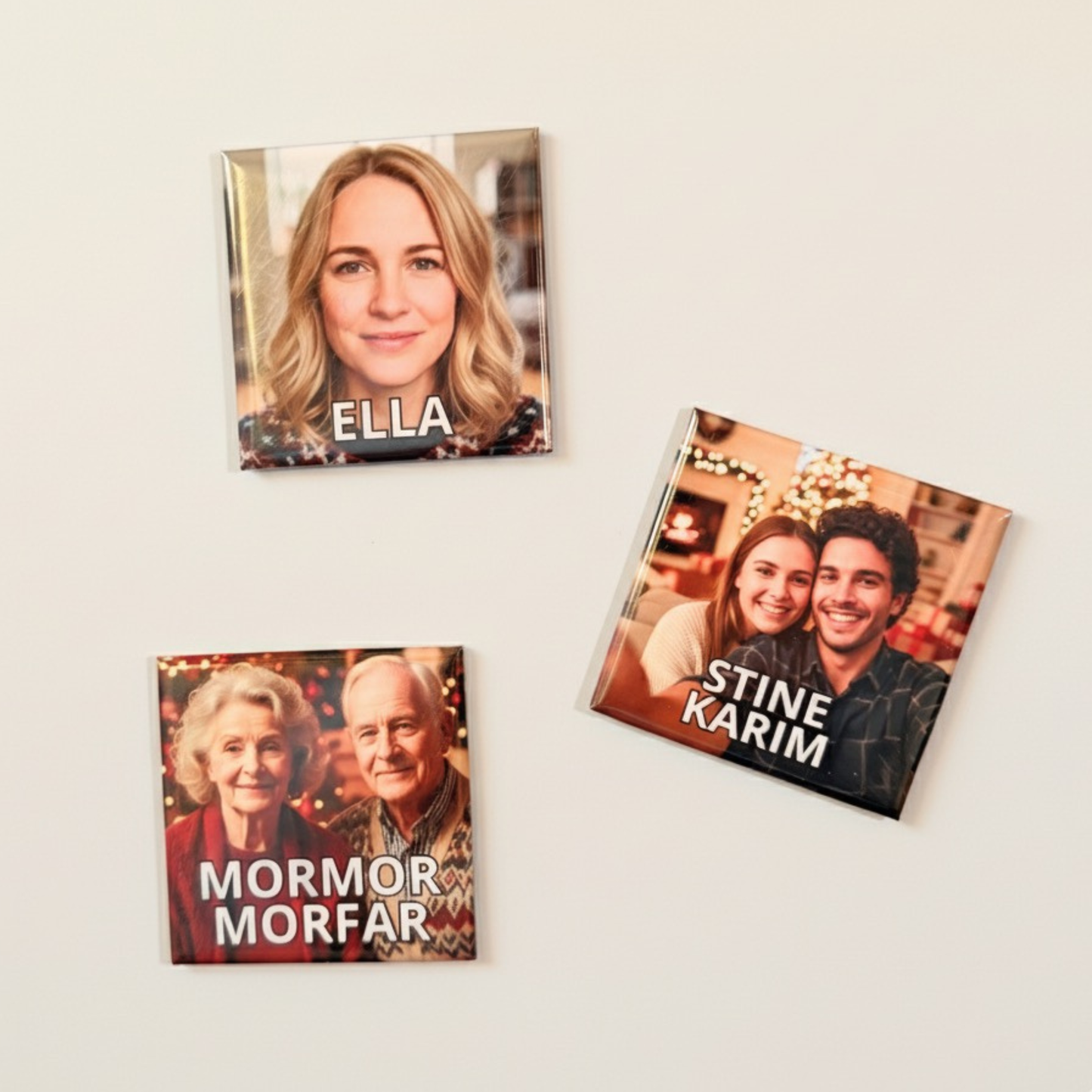 Fotomagnet med navn – personlig og praktisk magnet til hjemmet