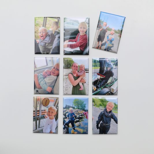 Fotomagneter 5x8 cm 12 stk