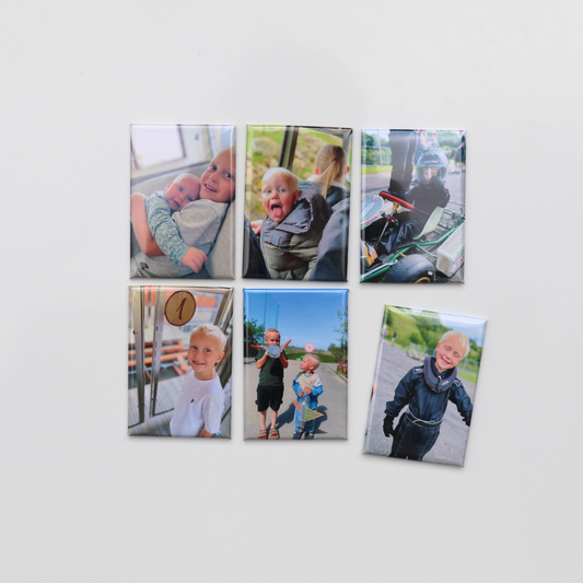 Fotomagneter 5x8 cm 6 stk