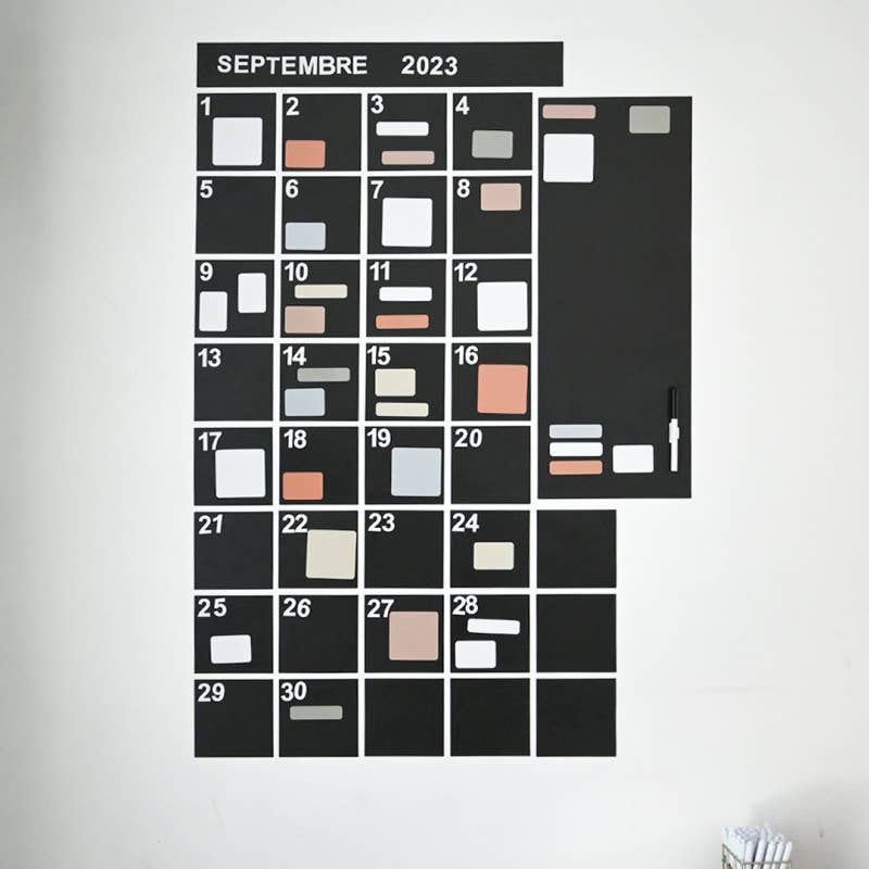 Magnetisk vægkalender – månedsplanlægger
