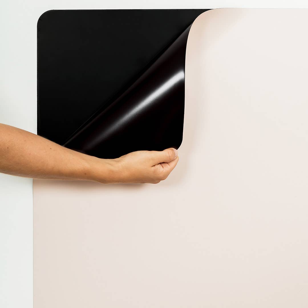 Rektangulær magnettavle – rosa/beige