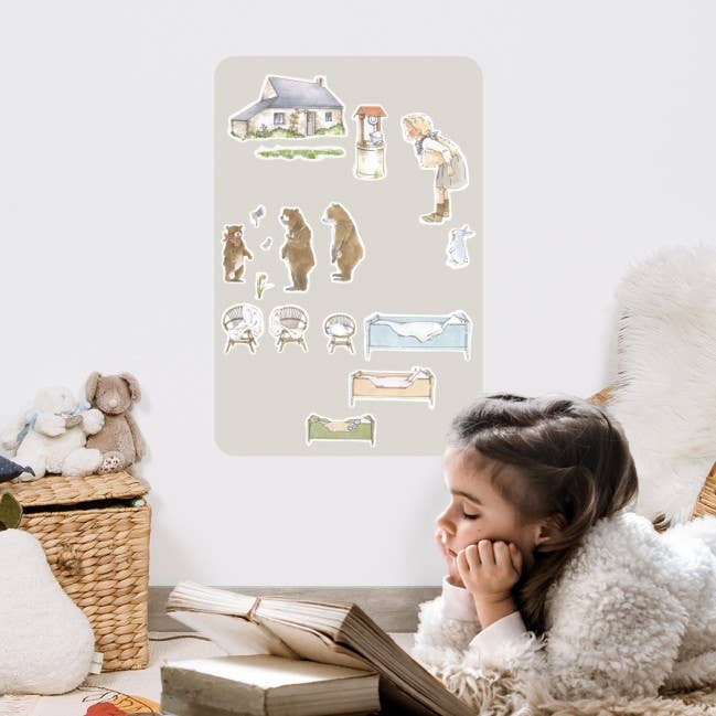 Rektangulær magnettavle – beige/grå